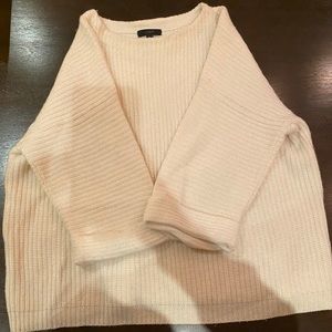 J Crew slightly off white 3/4 sleeve sweater